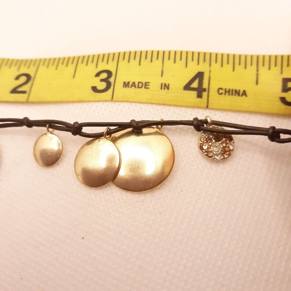 Fossil Brand Earth Tone Rhinestones Bracelet - Picture 7 of 8